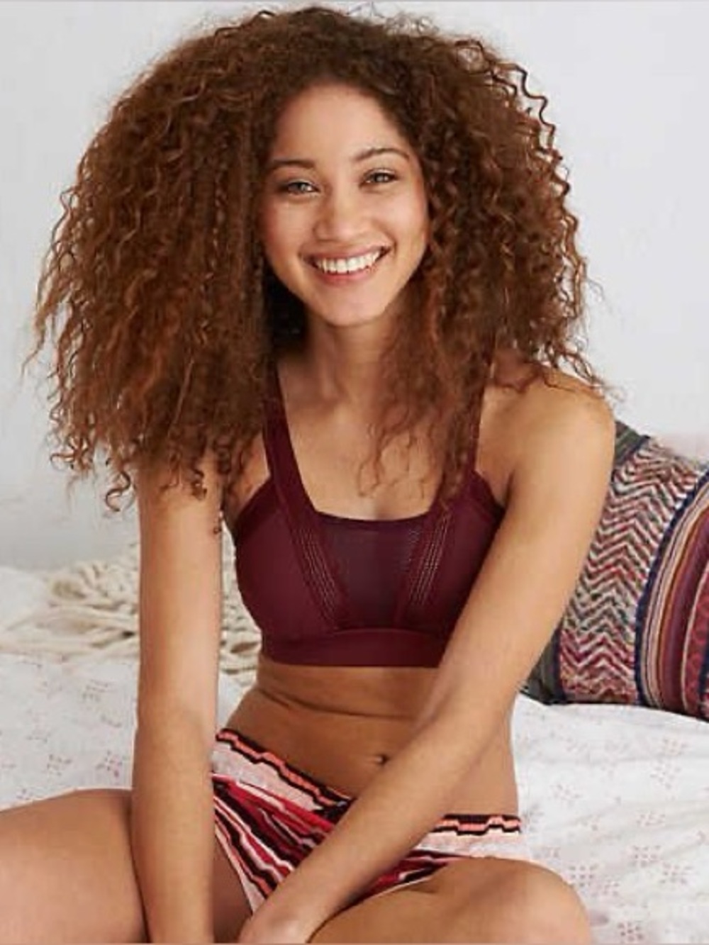 Aerie - Burgundy Net Sports Bra - Brand new condition!